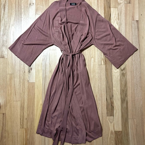 NAADAM khimori silk cashmere robe lounge cozy luxe - Picture 3 of 9